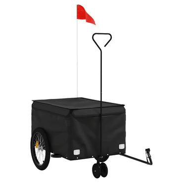 Bike Trailer Black 30 kg Iron