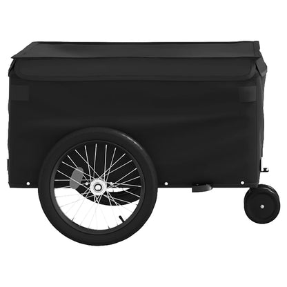 Bike Trailer Black 30 kg Iron