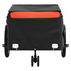 Bike Trailer Black and Orange 99.2 lb Iron