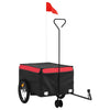 Bike Trailer Black and Red 99.2 lb Iron