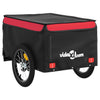 Bike Trailer Black and Red 99.2 lb Iron