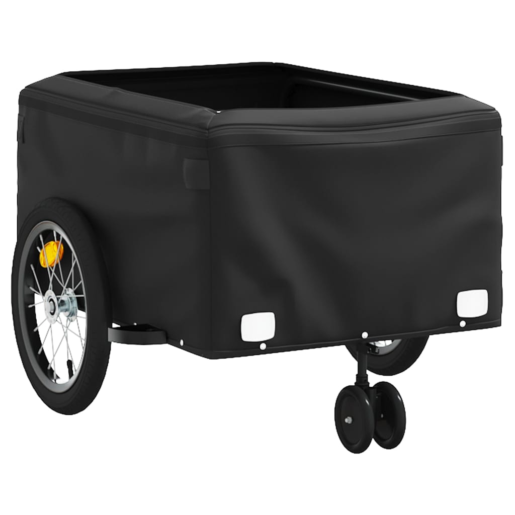 Bike Trailer Black and Red 45 kg Iron