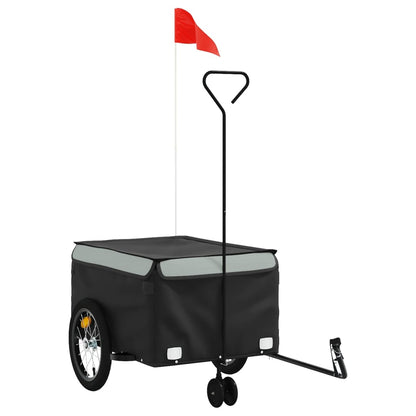 Bike Trailer Black and Grey 45 kg Iron