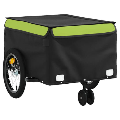 Bike Trailer Black and Green 45 kg Iron