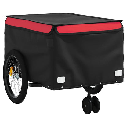 Bike Trailer Black and Red 45 kg Iron