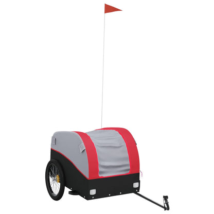 Bike Trailer Black and Red 45 kg Iron