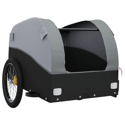 Bike Trailer Black and Grey 45 kg Iron