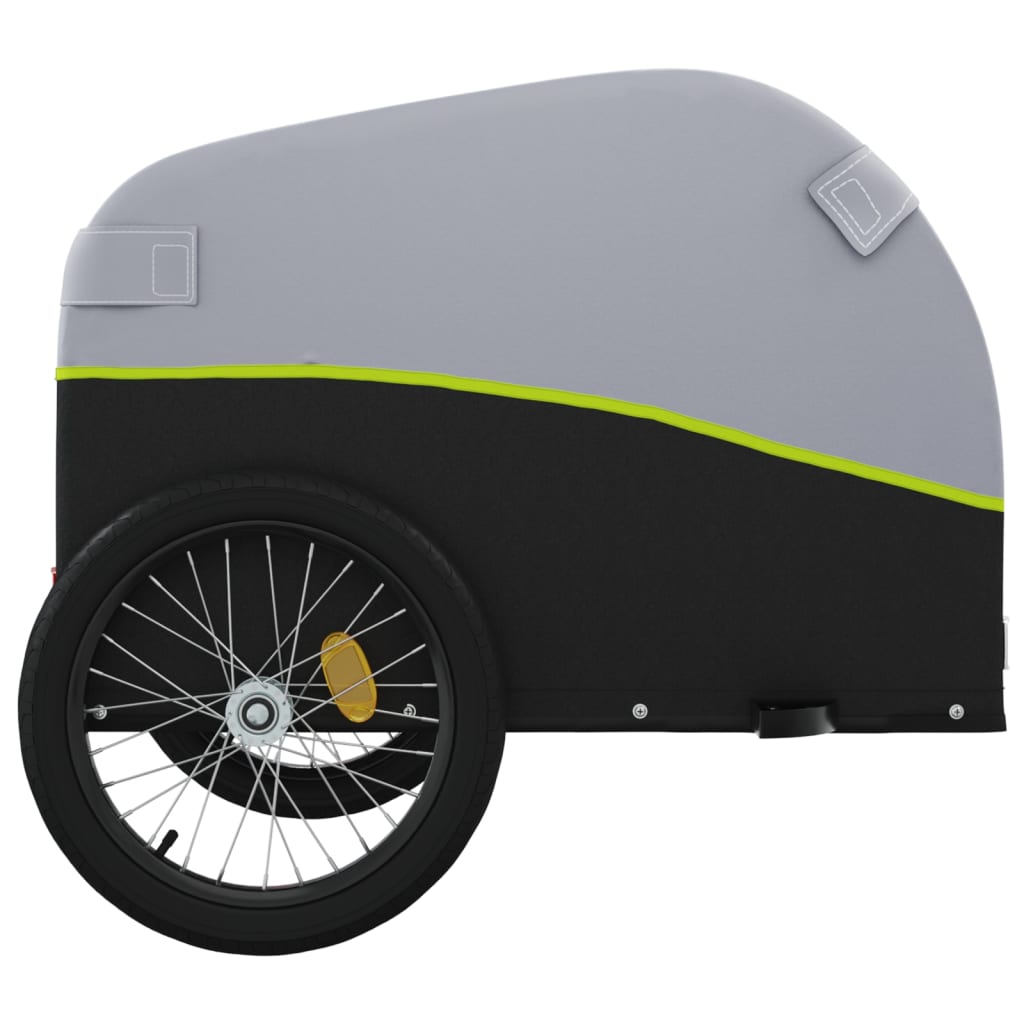 Bike Trailer Black and Green 45 kg Iron