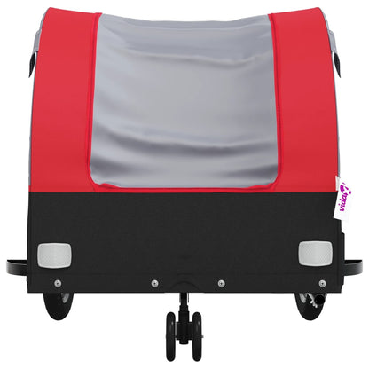 Bike Trailer Black and Red 30 kg Iron