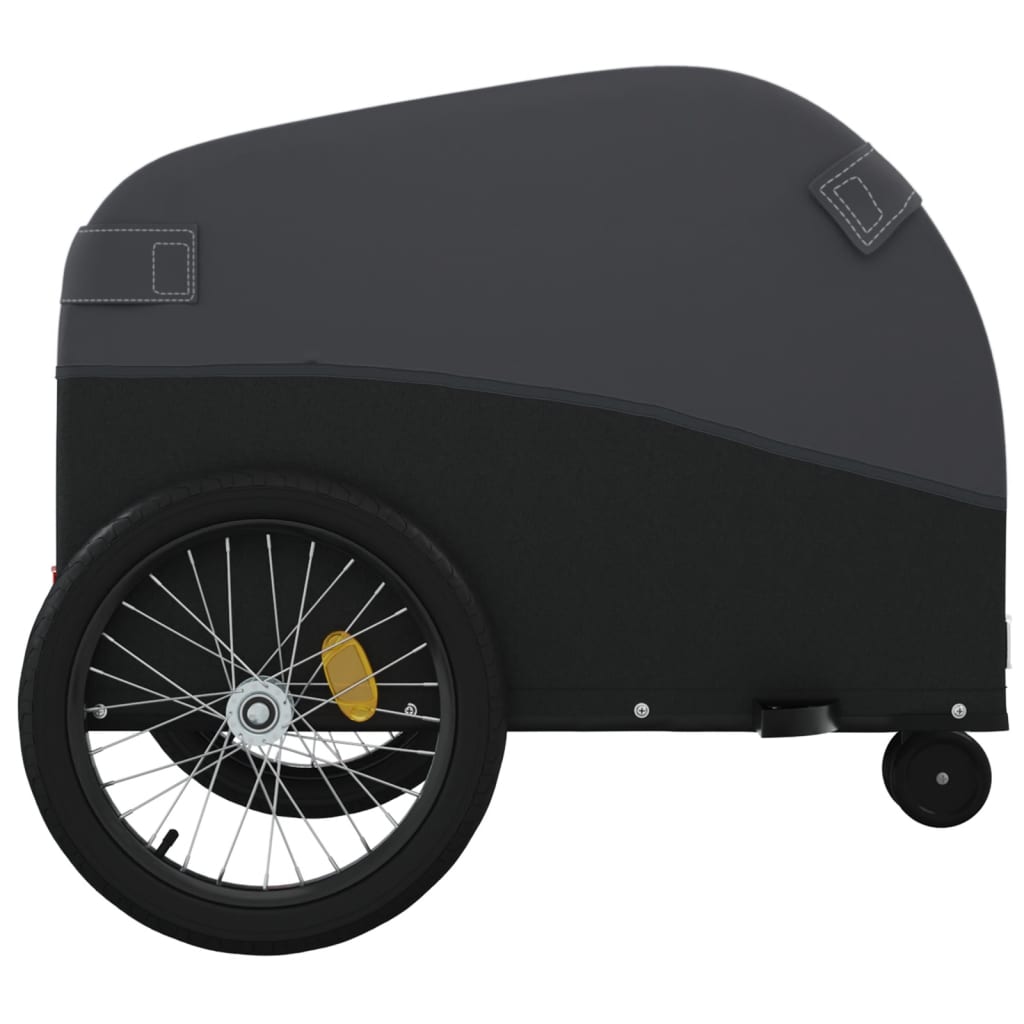 Bike Trailer Black 30 kg Iron