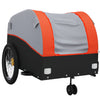 Bike Trailer Black and Orange 99.2 lb Iron
