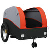 Bike Trailer Black and Orange 99.2 lb Iron