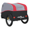 Bike Trailer Black and Red 99.2 lb Iron