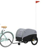 Bike Trailer Black and Gray 99.2 lb Iron