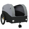 Bike Trailer Black and Gray 99.2 lb Iron