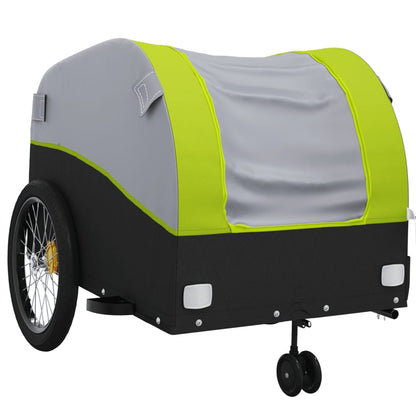 Bike Trailer Black and Green 45 kg Iron