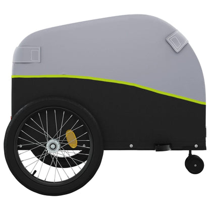 Bike Trailer Black and Green 45 kg Iron