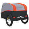 Bike Trailer Black and Orange 99.2 lb Iron