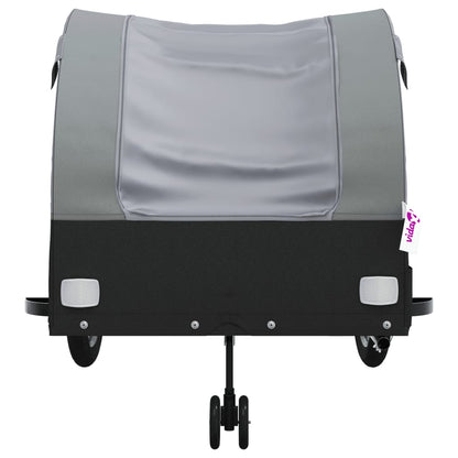 Bike Trailer Black and Grey 45 kg Iron