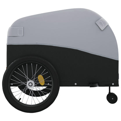 Bike Trailer Black and Grey 45 kg Iron