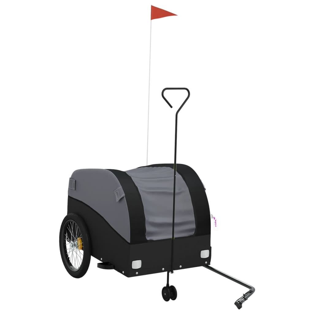 Bike Trailer Black 45 kg Iron