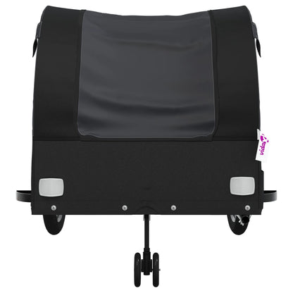 Bike Trailer Black 45 kg Iron