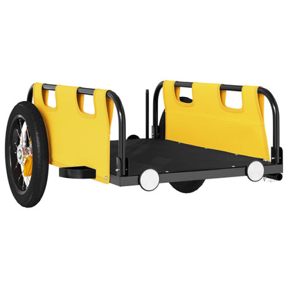 Bike Trailer Yellow Oxford Fabric and Iron