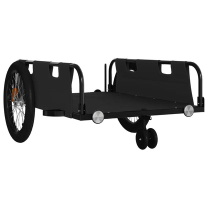 Bike Trailer Black Oxford Fabric and Iron