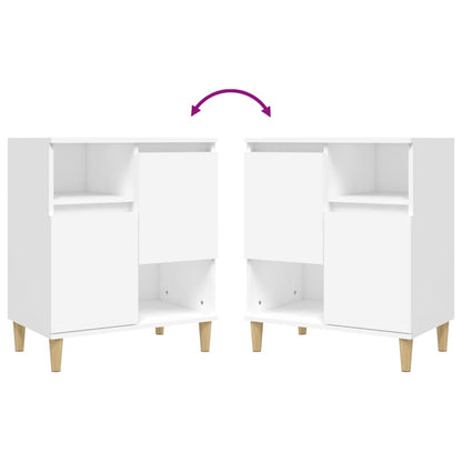 Sideboards 2 pcs White 60x35x70 cm Engineered Wood