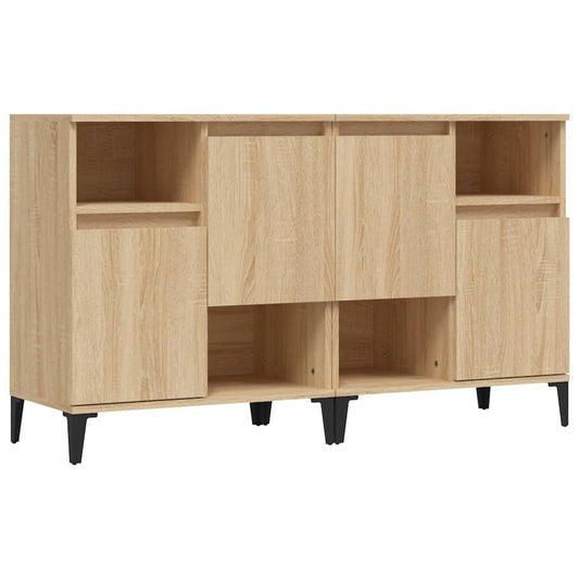 Sideboards 2 pcs Sonoma Oak 60x35x70 cm Engineered Wood