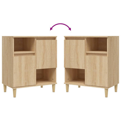Sideboards 3 pcs Sonoma Oak 60x35x70 cm Engineered Wood