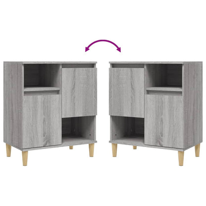 Sideboards 3 pcs Grey Sonoma 60x35x70 cm Engineered Wood