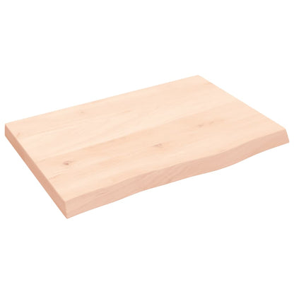 Bathroom Countertop 60x40x(2-4) cm Untreated Solid Wood