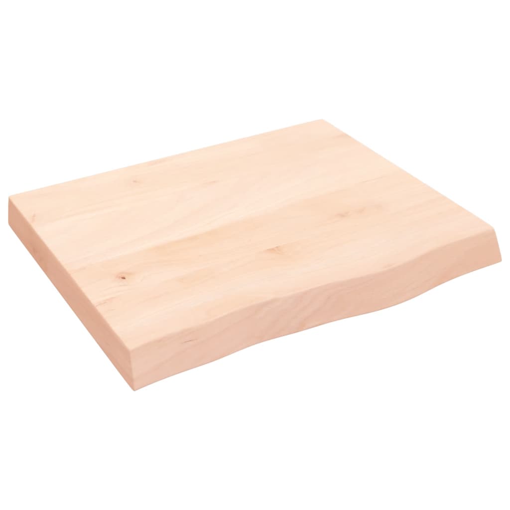 Bathroom Countertop 60x50x(2-6) cm Untreated Solid Wood