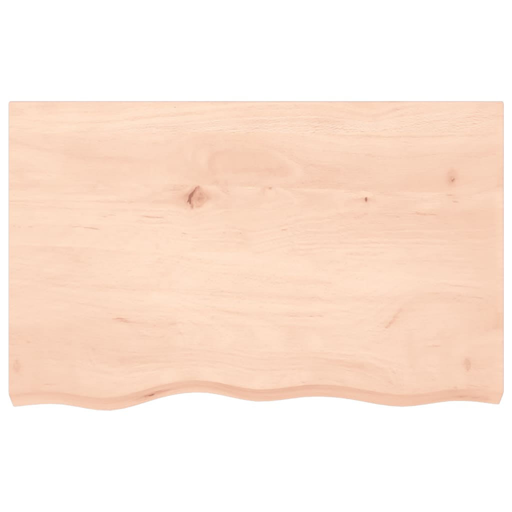 Bathroom Countertop 80x50x2 cm Untreated Solid Wood