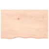 Bathroom Countertop 80x50x(2-4) cm Untreated Solid Wood