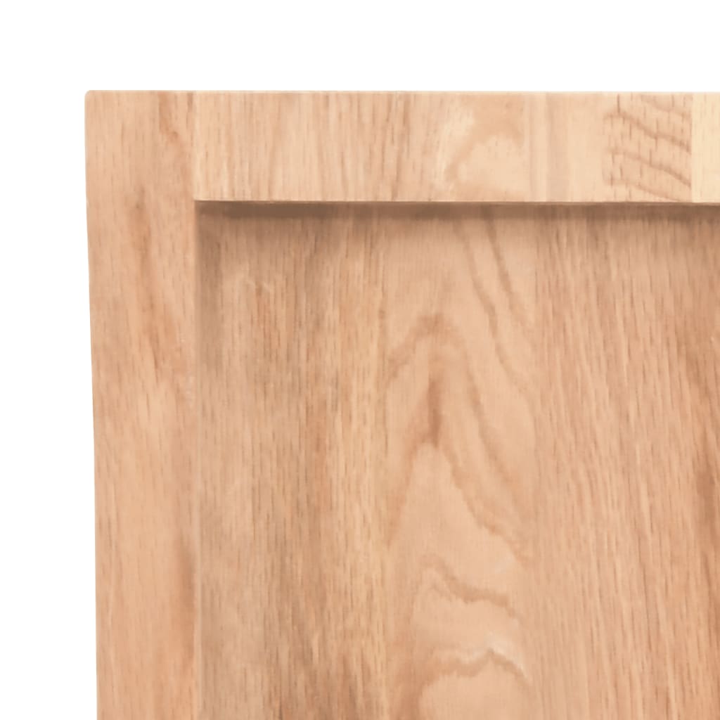 Bathroom Countertop Light Brown 80x30x(2-4) cm Treated Solid Wood