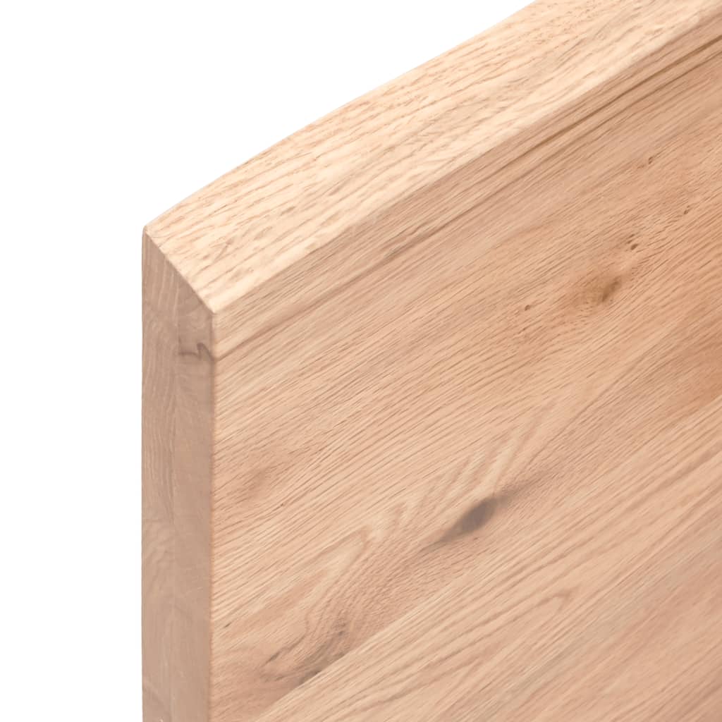 Bathroom Countertop Light Brown 80x30x(2-4) cm Treated Solid Wood