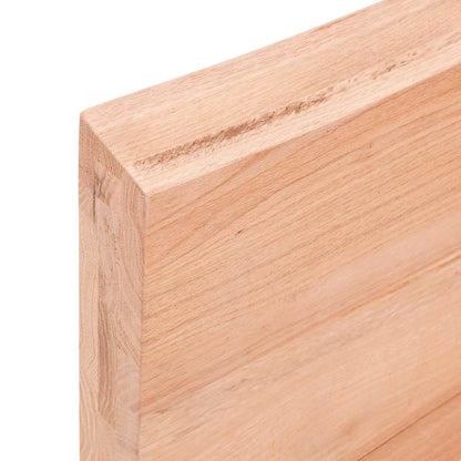 Bathroom Countertop Light Brown 120x60x(2-6)cm Treated Solid Wood