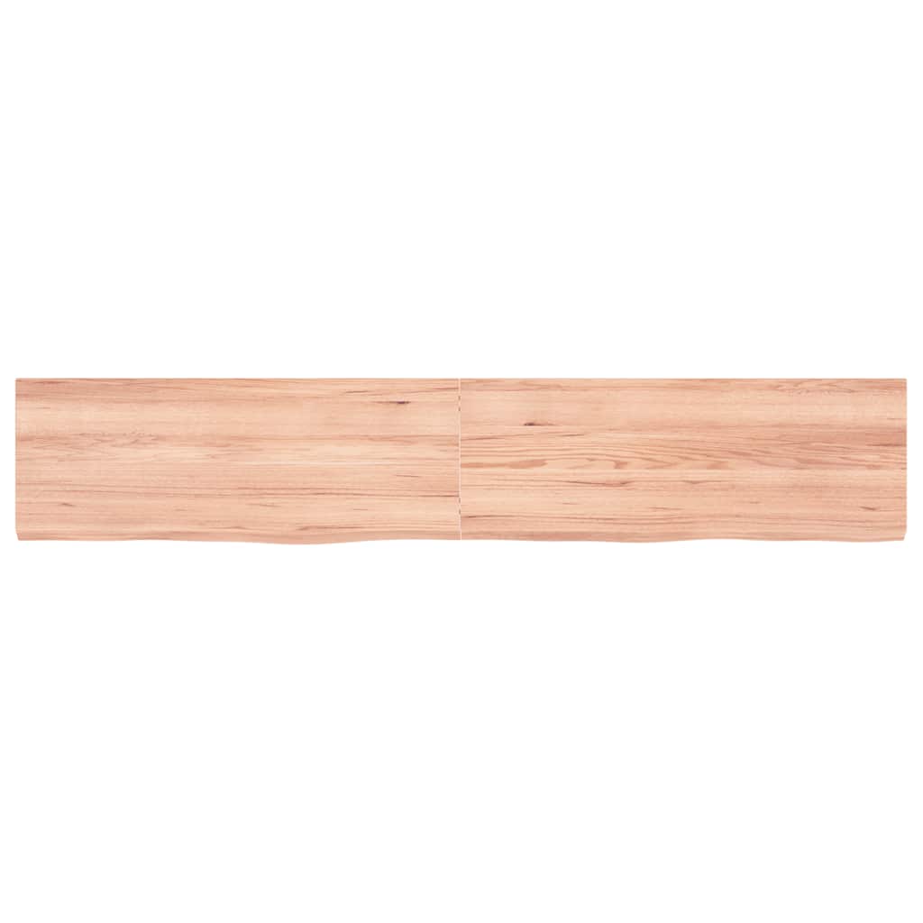 Bathroom Countertop Light Brown 160x30x(2-4)cm Treated Solid Wood