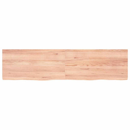 Bathroom Countertop Light Brown 160x40x(2-4)cm Treated Solid Wood