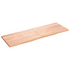 Bathroom Countertop Light Brown 180x60x(2-4)cm Treated Solid Wood