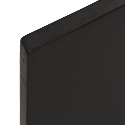 Bathroom Countertop Dark Brown 40x30x2 cm Treated Solid Wood