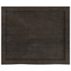 Bathroom Countertop Dark Brown 60x50x(2-4) cm Treated Solid Wood