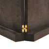 Bathroom Countertop Dark Brown 120x60x(2-6) cm Treated Solid Wood