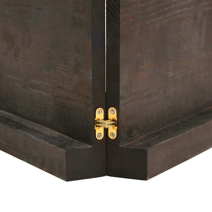 Bathroom Countertop Dark Brown 140x50x(2-6) cm Treated Solid Wood