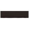 Bathroom Countertop Dark Brown 160x40x(2-4) cm Treated Solid Wood