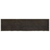 Bathroom Countertop Dark Brown 160x40x(2-4) cm Treated Solid Wood