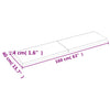 Bathroom Countertop Dark Brown 160x40x(2-4) cm Treated Solid Wood