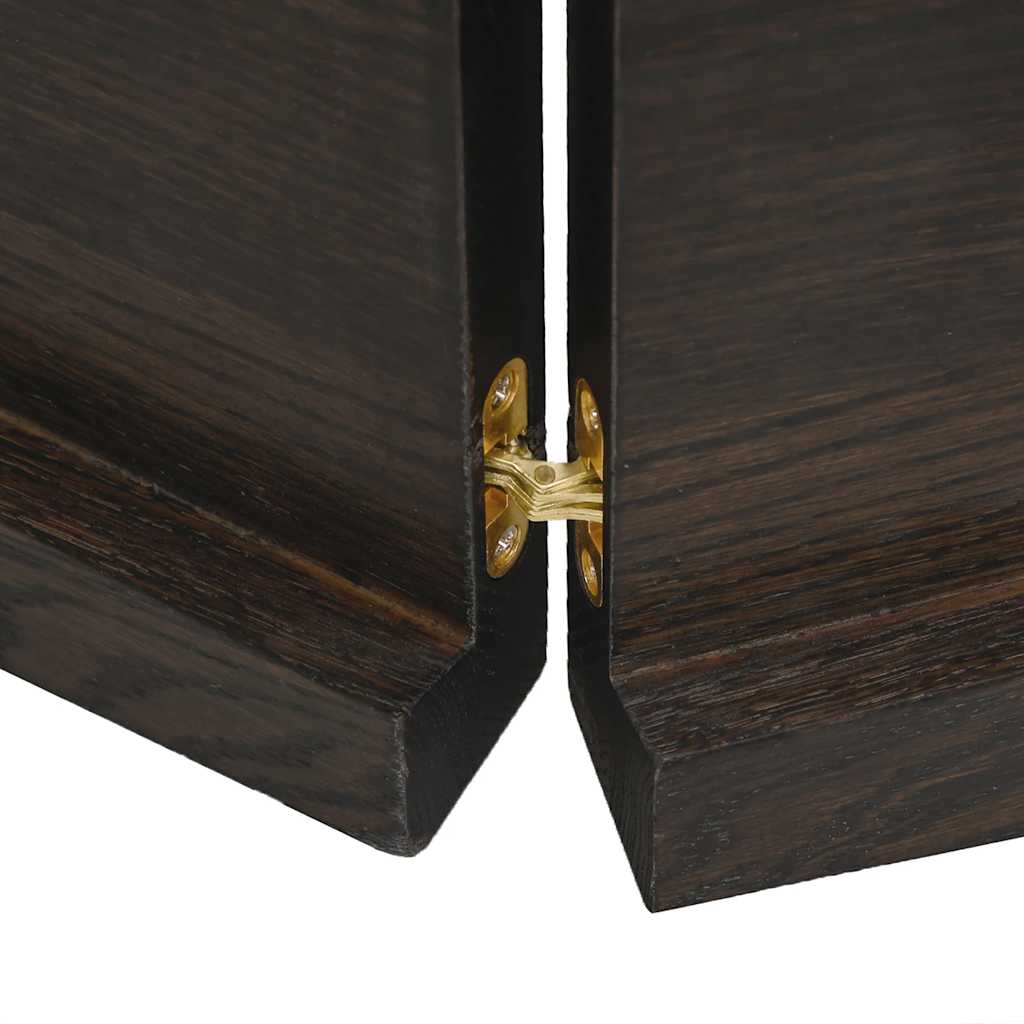Bathroom Countertop Dark Brown 160x60x(2-4) cm Treated Solid Wood